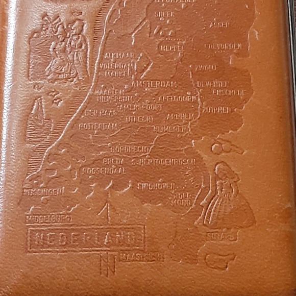Vintage Dutch Map Leather Cigar Case - Picture 5 of 7